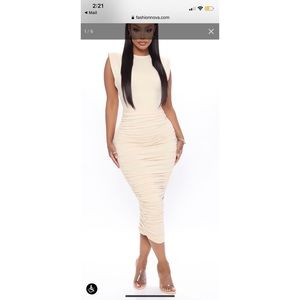 Fashion nova ruched dress